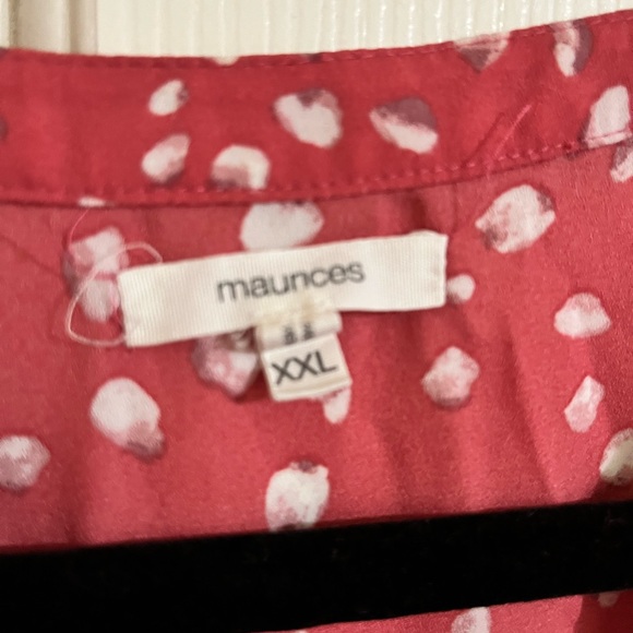 Geneva Solid Zipper Neck Blouse - 2XL - Picture 2 of 6